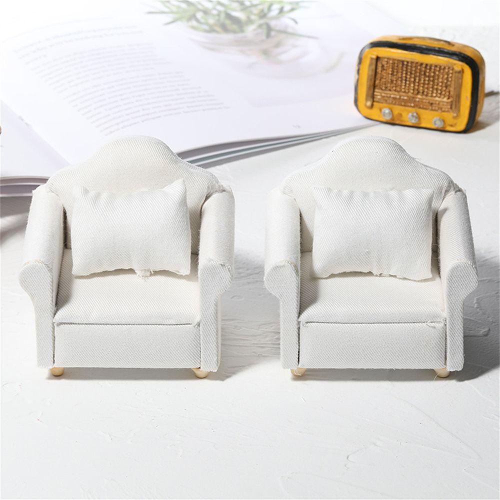 Mô Hình Ghế Sofa Mini Bằng Gỗ Dùng Trang Trí Nhà Búp Bê DIY