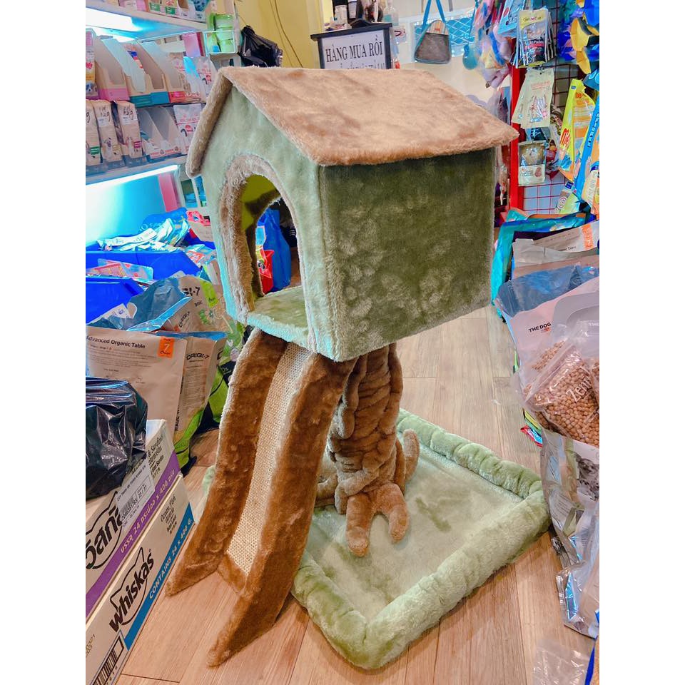 trụ mèo hình nhà cây -  CAT TREE