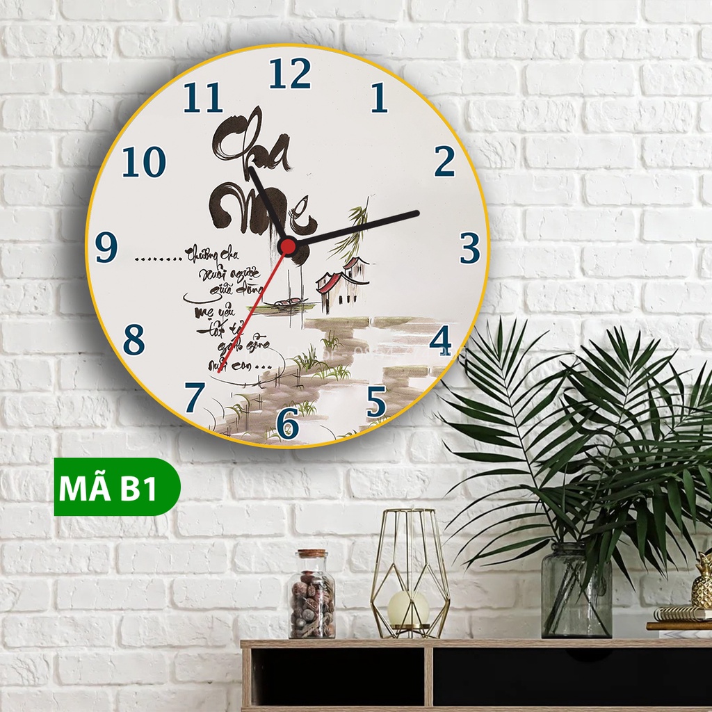 Đồng Hồ Treo Tường Kim Trôi Tráng Gương 3D Chất Lượng Cao Cấp các mẫu TẶNG KÈM PIN + MÓC TREO