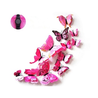Bộ 12 Con Bướm 3D Dán Tường