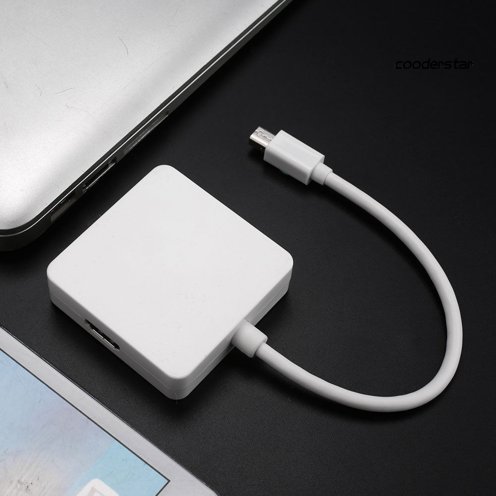 Dây Cáp Chuyển Đổi Dp Thunderbolt Sang Dvi Vga Hdmi 3 Trong 1 Cho Macbook | BigBuy360 - bigbuy360.vn