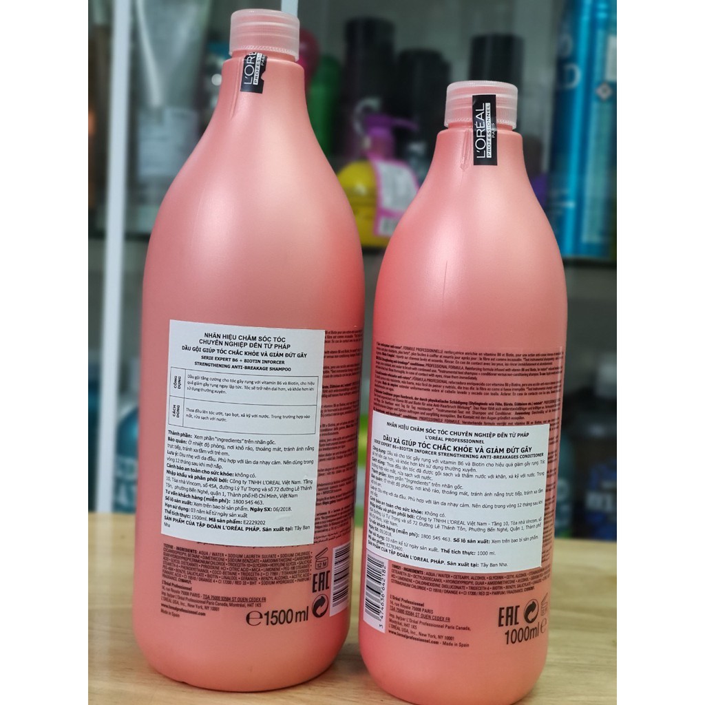 DẦU XẢ L'OREAL INFORCER CHĂM SÓC TÓC GÃY RỤNG 1000ML