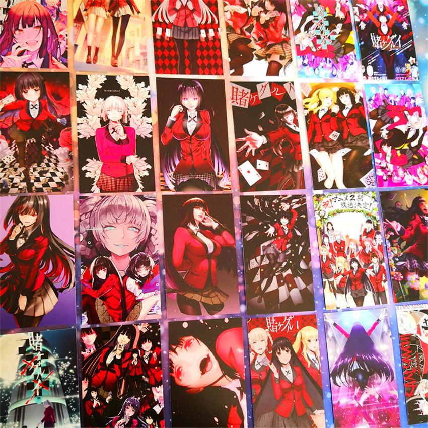 30Pcs/Box ✪ Kakegurui - Anime Jabami Yumeko Lomo Card ✪ 5.5cm*8.8cm Mini Postcard Fans Gift Fans Collections