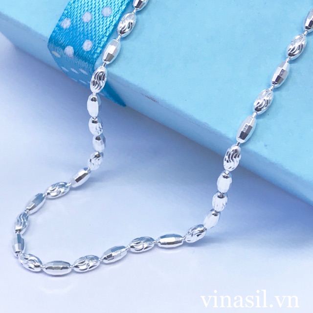 Dây chuyền bi bạc ý