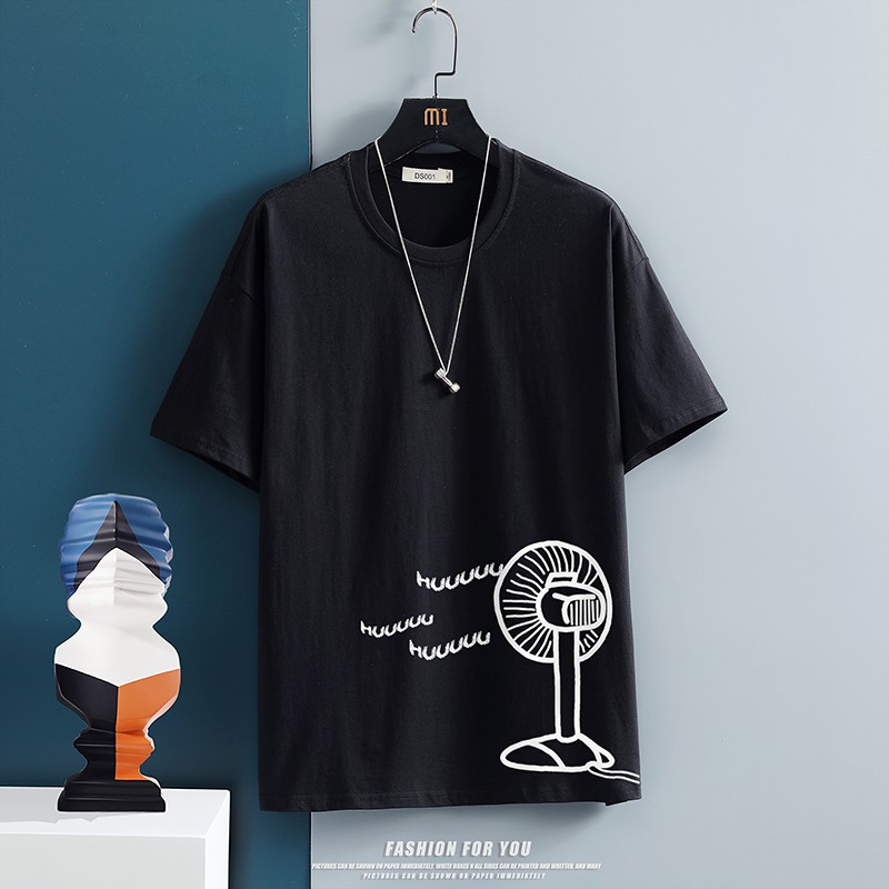 Men's clothing Couple T-shirt Korean top Men tee Avant-garde Korean style T-shirt Classic Men tops