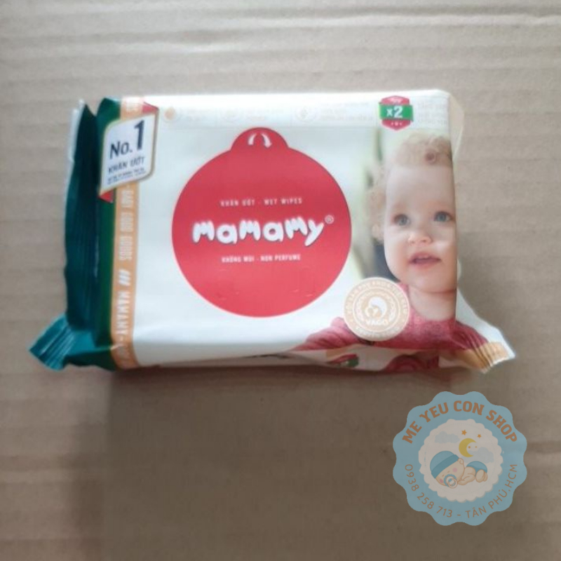 GÓI 30 TỜ KHĂN ƯỚT MAMAMY (KHÔNG MÙI) - (katydang)