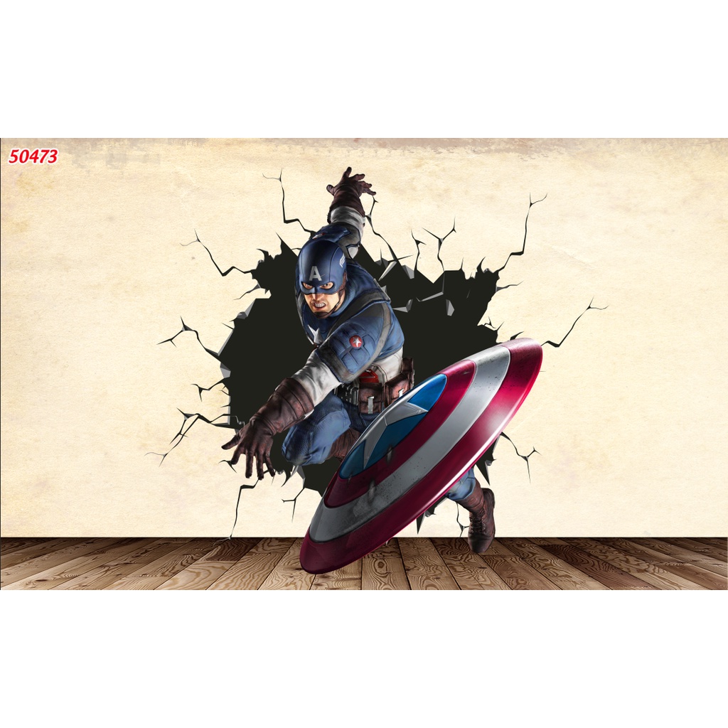 Tranh Dán Tường 3D những siêu anh hùng nổi tiếng thế giới HÀNG RẺ CHẤT LƯỢNG CAO