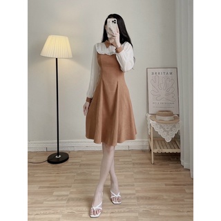 Váy nhung tăm cổ đức