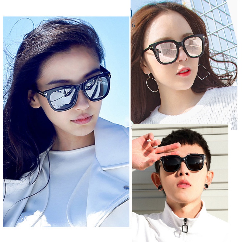 Kính thời trang nam nữ phong cách Hàn quốc Mắt kính mát tráng gương nhiều màu sắc hotrend 2022