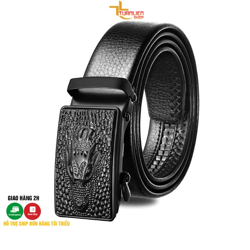 Thắt lưng nam cao cấp khóa tự động kiểu dáng thời trang dây lưng nam phong cách hàn quốc dây nịt da TL2V