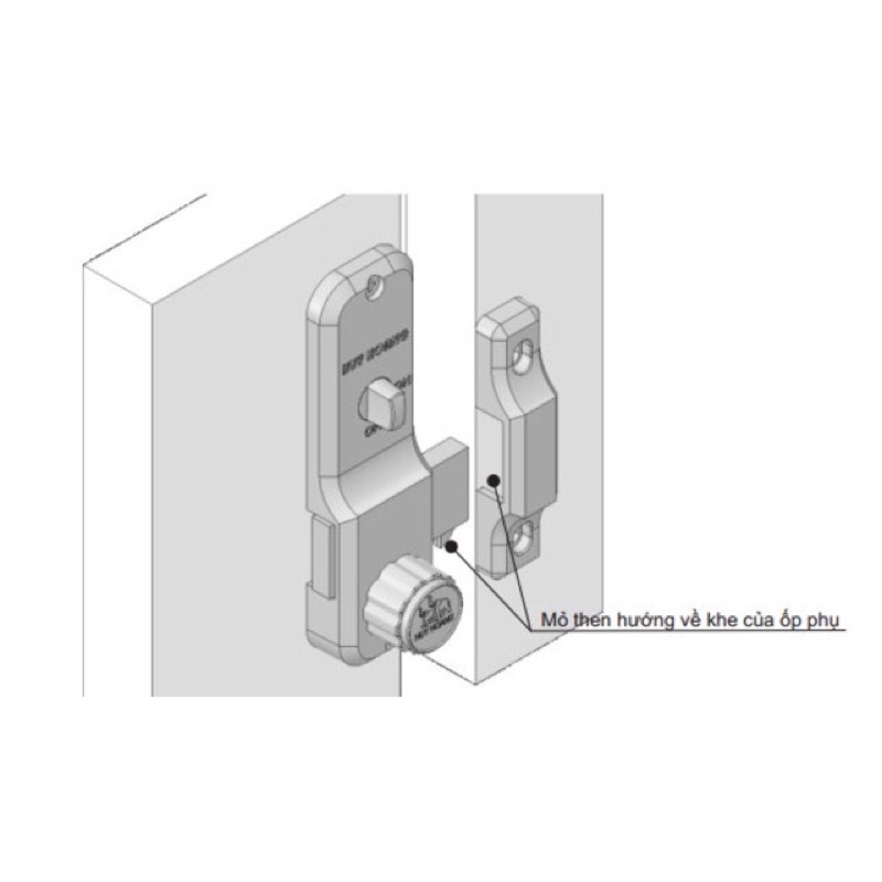 Khoá cửa trượt, lùa B52 chính hãng Huy Hoàng