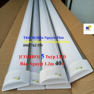 [COMBO] 5Tuýp LED Bán Nguyệt 1.2m 40w Siêu Sáng - Tiết Kiệm Điện Năng