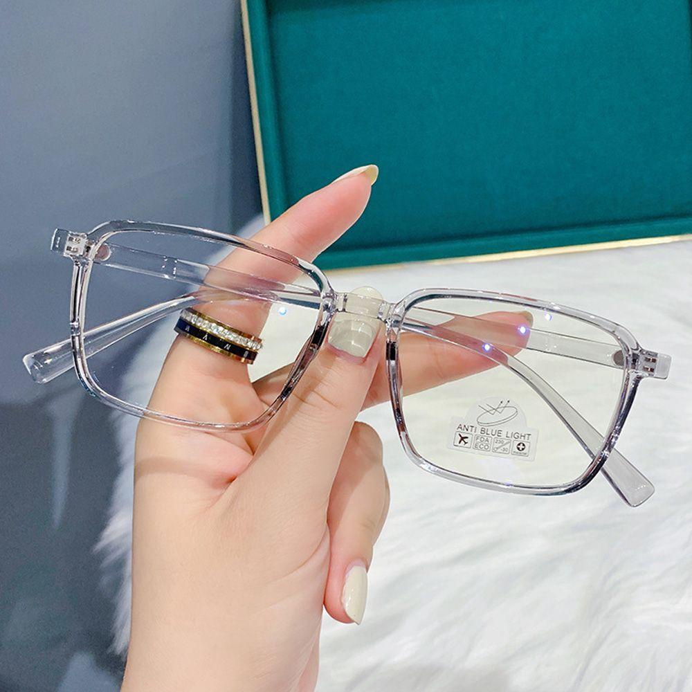 Kính Mát Gọng TR Chống Tia UV Màu Xanh Dương Phong Cách Retro Dành Cho Nữ