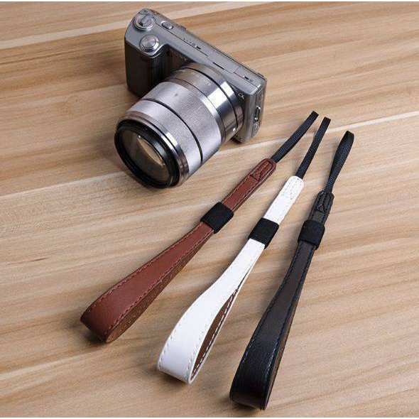 Dây đeo máy ảnh cổ tay - Chất liệu da PU - Dây đeo cổ tay Wrist strap cho máy mirrorless Fujifilm, Sony, Canon, Nikon