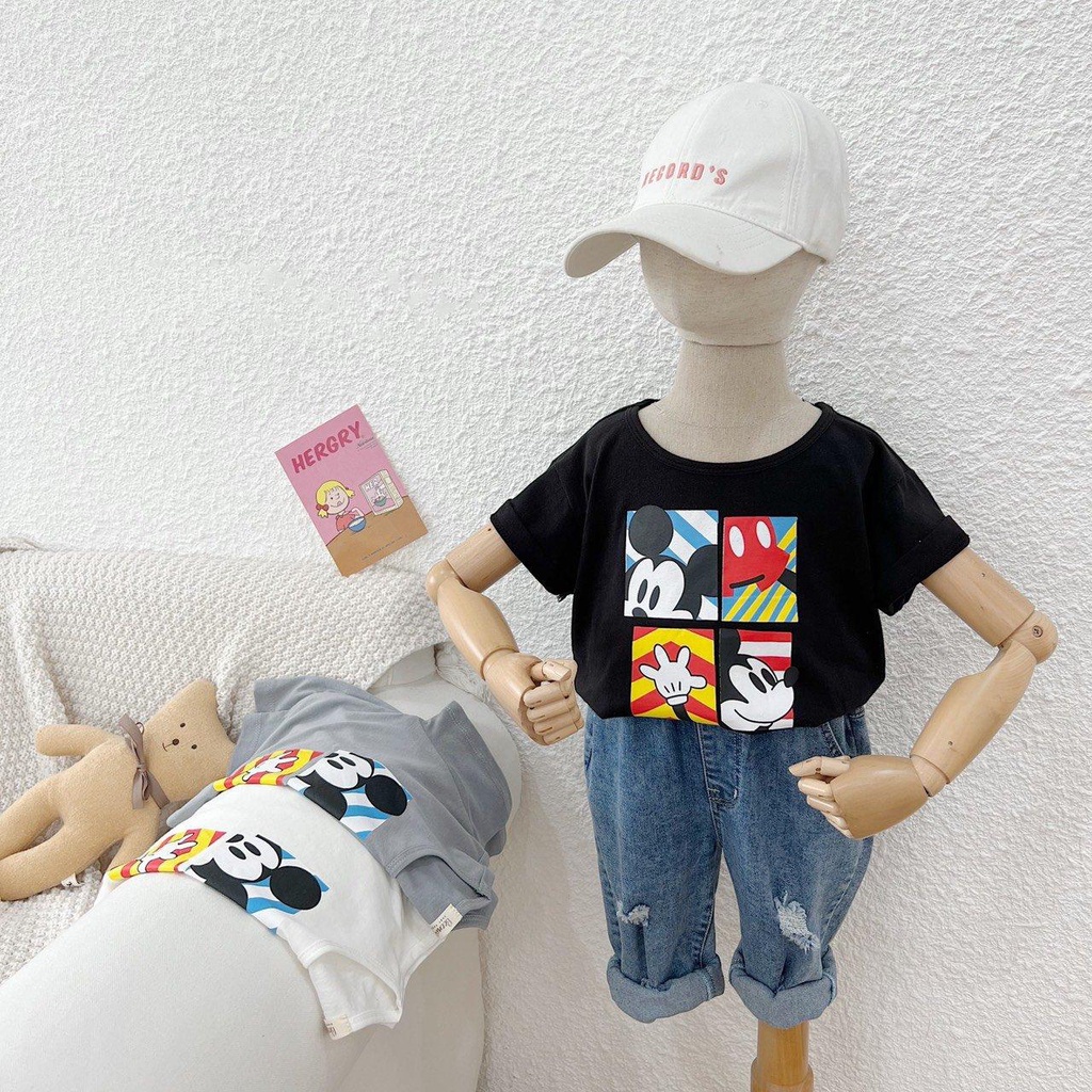 Áo thun cộc tay mickey bé trai 2 3 4 5 6 tuổi MINTSCLOSET Mint's Closet - AR8405