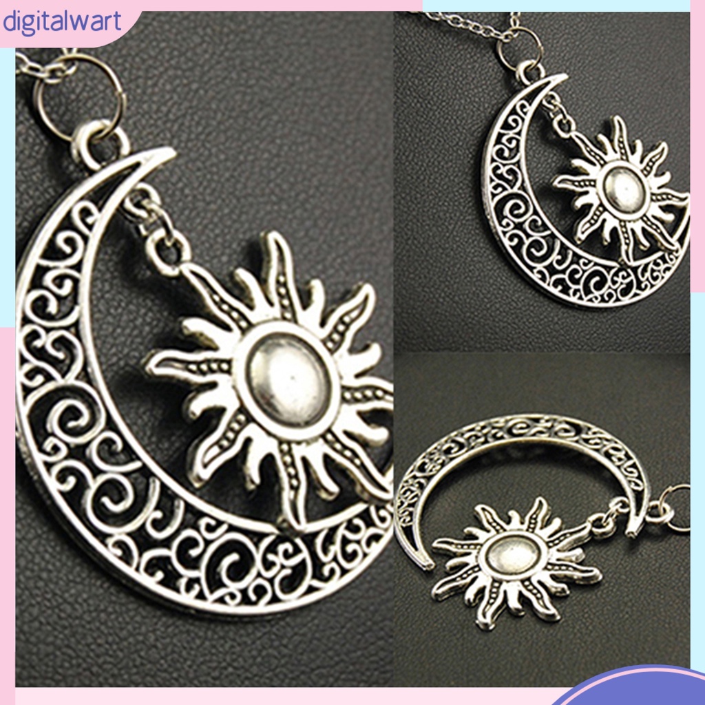 Dây chuyền mặt trăng và mặt trời phong cách cổ điển cá tính dành cho nữ
