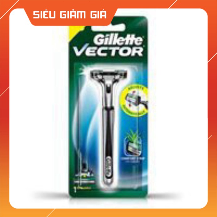 * Combo Bàn Cạo Râu Gillette Vector + Bọt Cạo 50g Ma20s vb14s