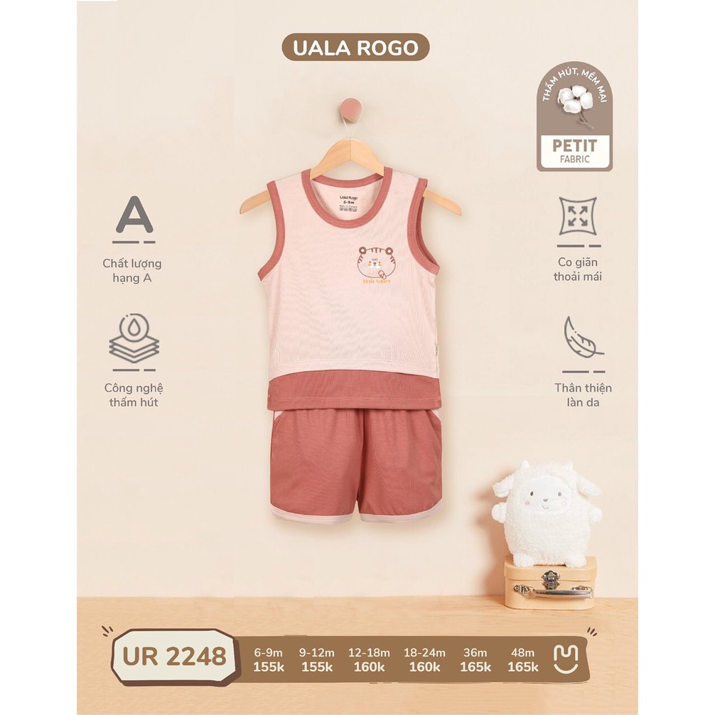 Bộ Ba Lỗ In Hình Hổ Vải Petit UR2248