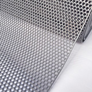 Thảm nhựa lưới tổ ong màu xám chống trơn trượt - [ 50cm x khổ 90cm] bán theo mét, cắt liền một tấm, không cắt rời