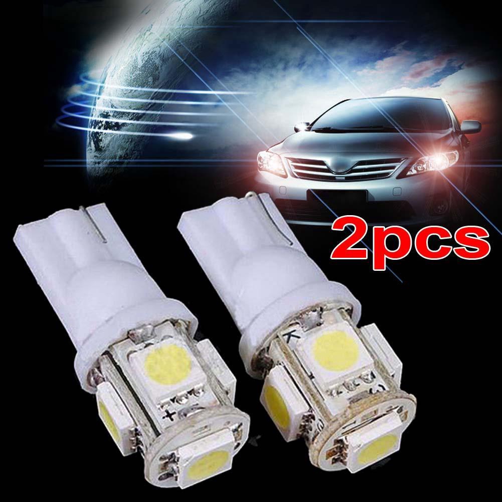 Set 2 bóng đèn Led T10 5 SMD W5W 168 cho đèn báo rẽ/ đèn bên hông/ đèn lùi xe hơi