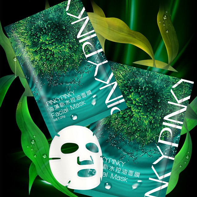 Mặt Nạ PINKYPINKY Facial Mask Rong Biển Dưỡng Ẩm Kiểm Soát Dầu | BigBuy360 - bigbuy360.vn