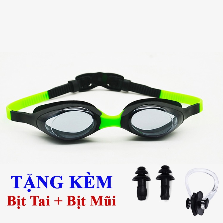 Kính Bơi Trẻ Em Chống Tia UV,Chống Lóa,Nước DNS113 + Tặng Kèm Bịt Tai Và Kẹp Mũi