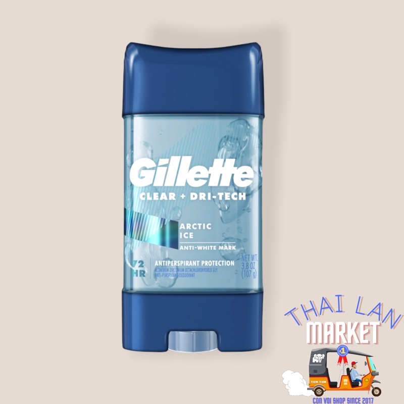 Lăn khử mùi nam Gillette Endurance Cool Wave Clear Gel