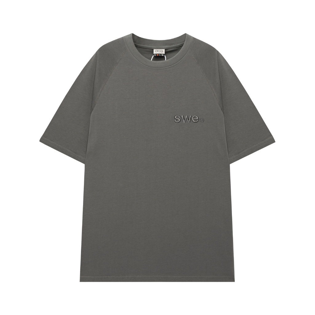 SWE - Áo phông unisex cổ tròn BASIC RAGLAN TEE ngắn tay cotton thoáng mát thời trang chính hãng