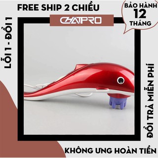 [Hàng Loại 1] Máy Massage Cầm Tay Cá Heo 3 Đầu RF-889