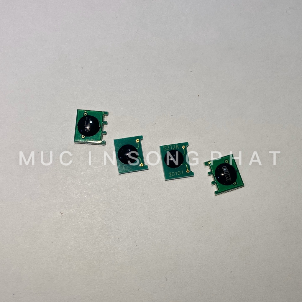Bộ 4 chíp Hp laser màu CF 210a, 211a, 212a, 213a, chíp reset hộp mực máy in màu HP 131A, Pro 200,251,276, Ca.non 7100