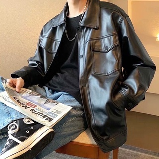 Áo khoác da tay dài phong cách hiphop cá tính sành điệu