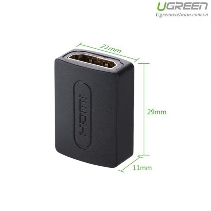 Đầu nối dài HDMI to HDMI (2 đầu cái) UGREEN 20107 - Hàng Chính Hãng BH 18 Tháng