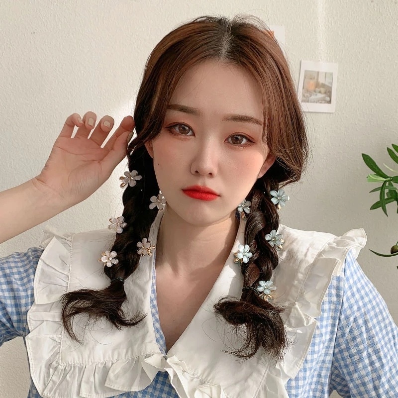 Kẹp Tóc Càng Cua Đính Hoa Pha Lê Dễ Thương