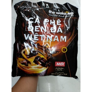 Wake-up Cà Phê đen đá Việt Nam gói 560g(35 gói x 16g)
