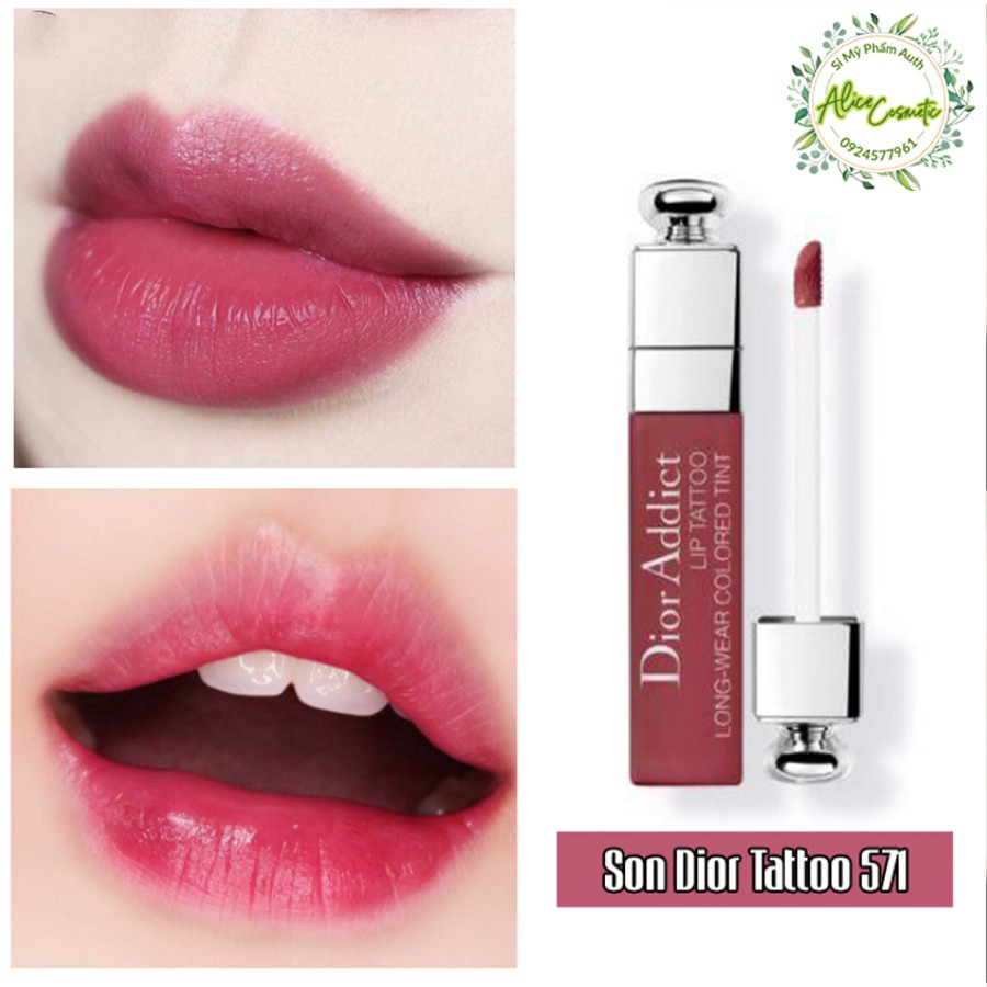 [ HÀNG AUTH GIÁ SỈ ] Son Dior Addict Lip Tattoo màu 571 Cranberry – Đỏ Hồng Đất giá sỉ