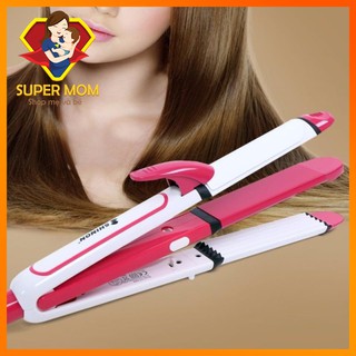 🔥GIÁ SHOCK🔥 Máy Là thẳng - Uốn phồng - Làm xoăn lọn - Dập xù tóc đa năng 4IN1 SHINON 8005