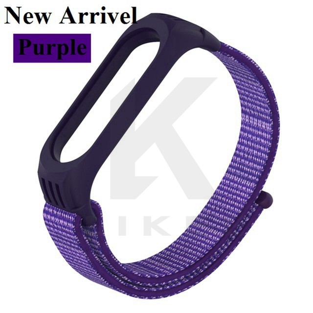 Dây đeo sợi nylon cho đồng hồ thông minh Xiaomi Mi Band 5 4 3 4 5 Mi Band 3 5