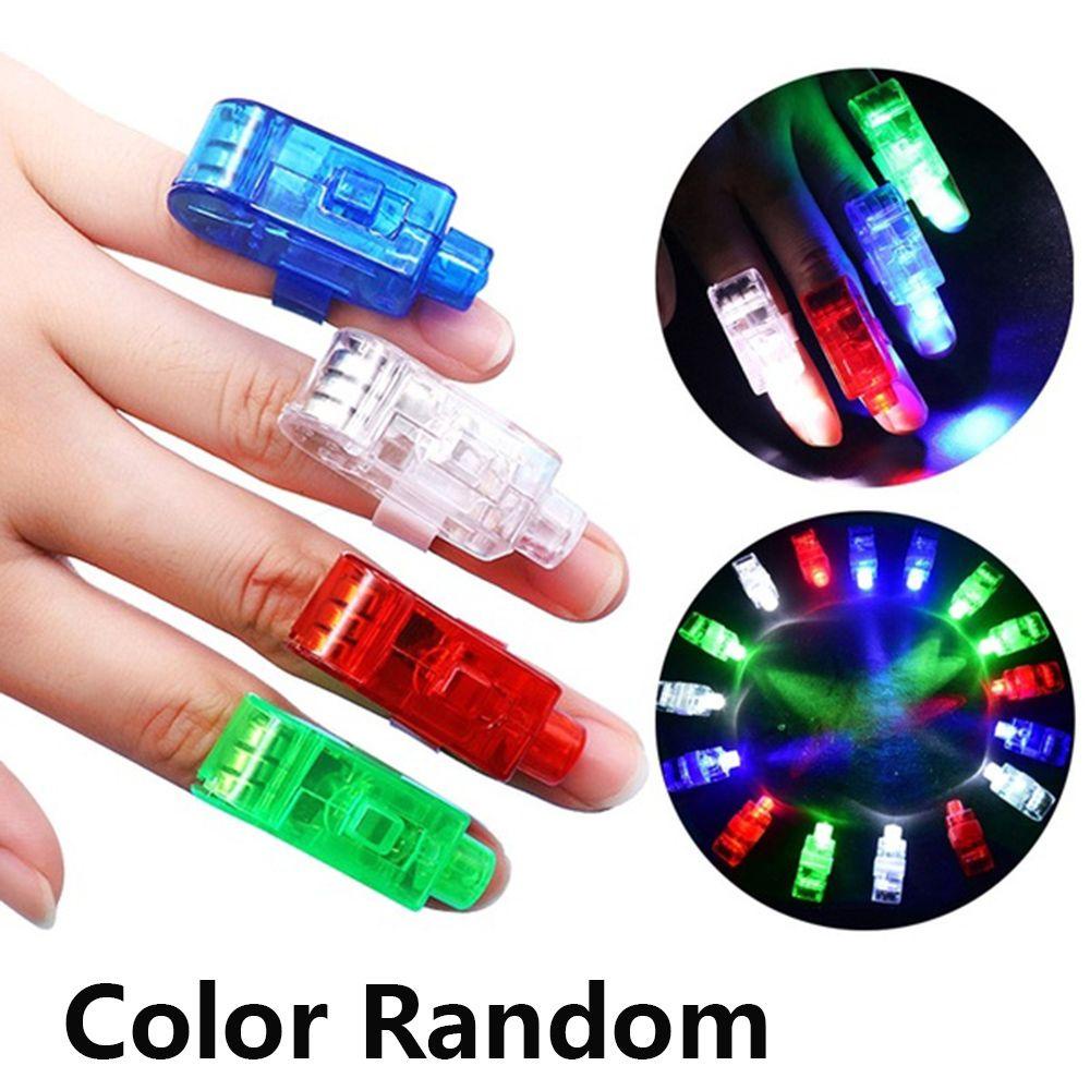 Bộ 5/10 Nhẫn Đồ Chơi Có Đèn LED Phát Sáng Vui Nhộn Cho Bé