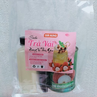 Set Trà Vải Tự Pha Siêu Ngon 5-7 Ly