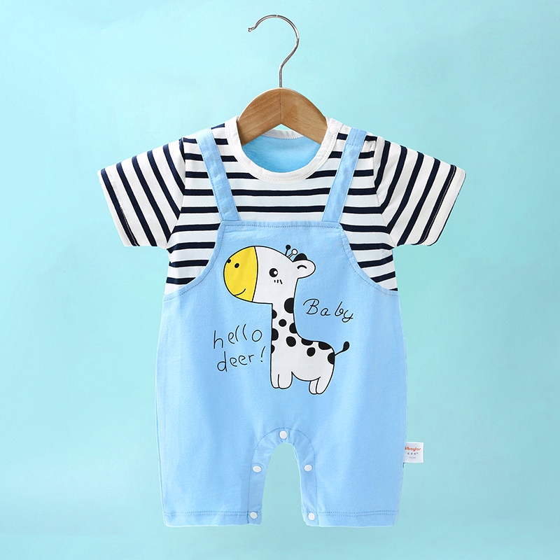 Body Yếm cho bé chất Thun lạnh siêu mát, bodysuit cho bé, body đùi cho bé cộc tay mẫu quần áo sơ sinh từ 0-12M