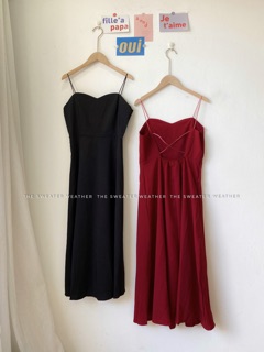 Váy maxi hai dây hở lưng (tặng kèm dán ngực)