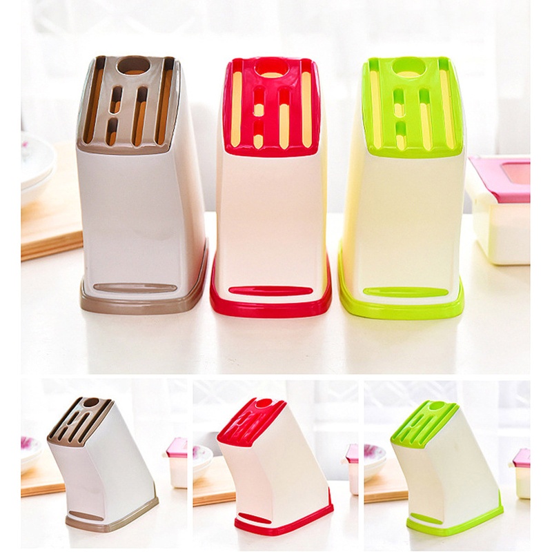 Giá Đỡ Dao Bằng Nhựa Thiết Kế Thoát Nước Tiện Dụng Cho Nhà Bếp