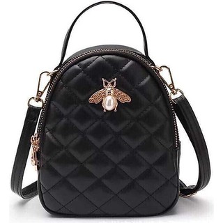Balo nữ mini, túi đeo chéo hình con ong size 15x18cm