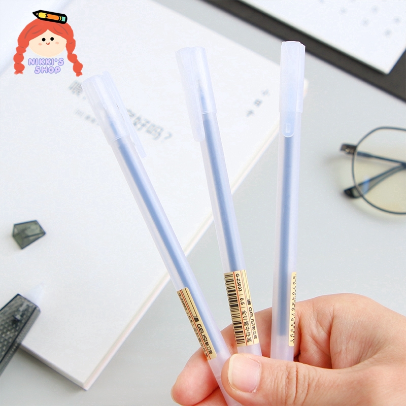 NIKKI Bút Mực Đen Ngòi 0.5mm Cho Học Sinh