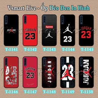 Ốp lưng Vsmart Live dẻo đen in hình Jordan