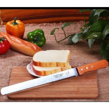 Dao cắt bánh cán gỗ 37cm lưỡi dày