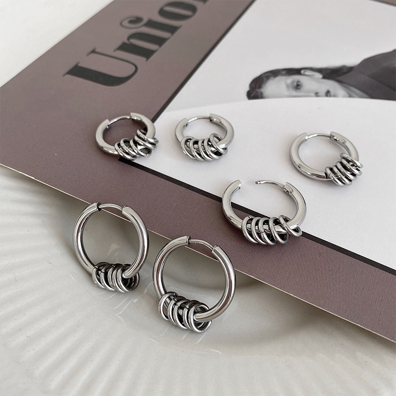 Khuyên Tai Nữ Hình Tròn Thời Trang Hàn