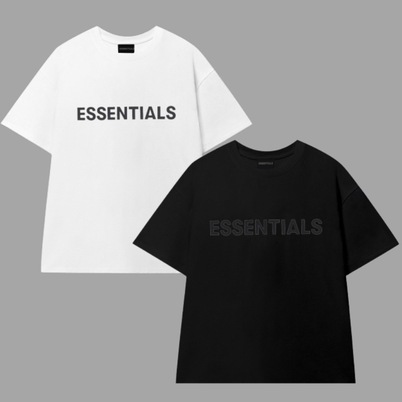 Áo Thun ESSENTIALS Tay Lỡ Oversize, Áo Phông Form Rộng, Nam Nữ Unisex, Chất Liệu 100% Cotton Cao Cấp -Trend Clthing