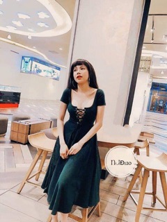 Đầm midi đan ngực bigsize ( đầm c.thuỷ)