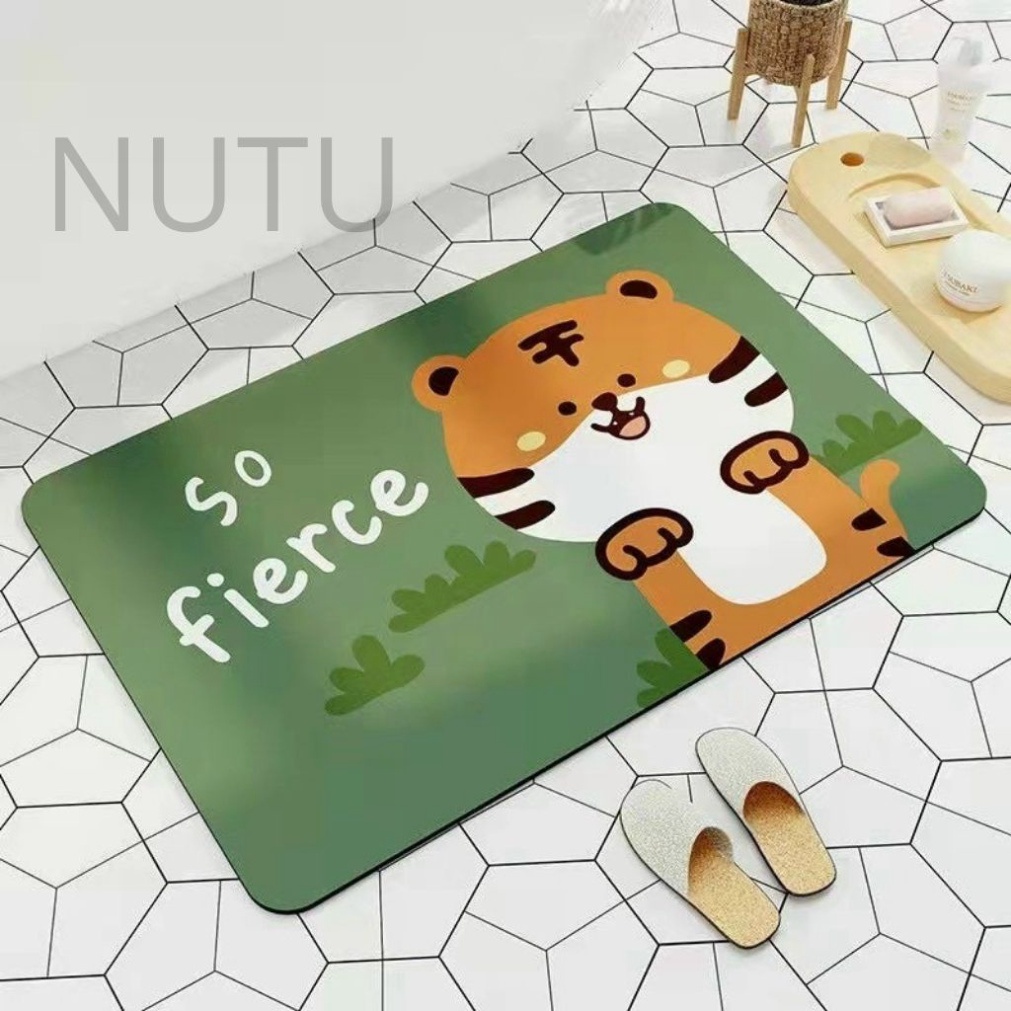 Thảm Lau Chân Silicon Hình Thú - thảm lau chân silicon kute - Kanta store
